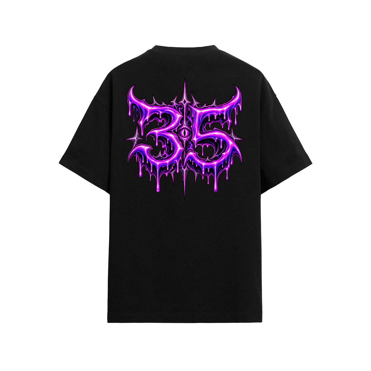 Camiseta Adrity Cahótica negra manga corta
