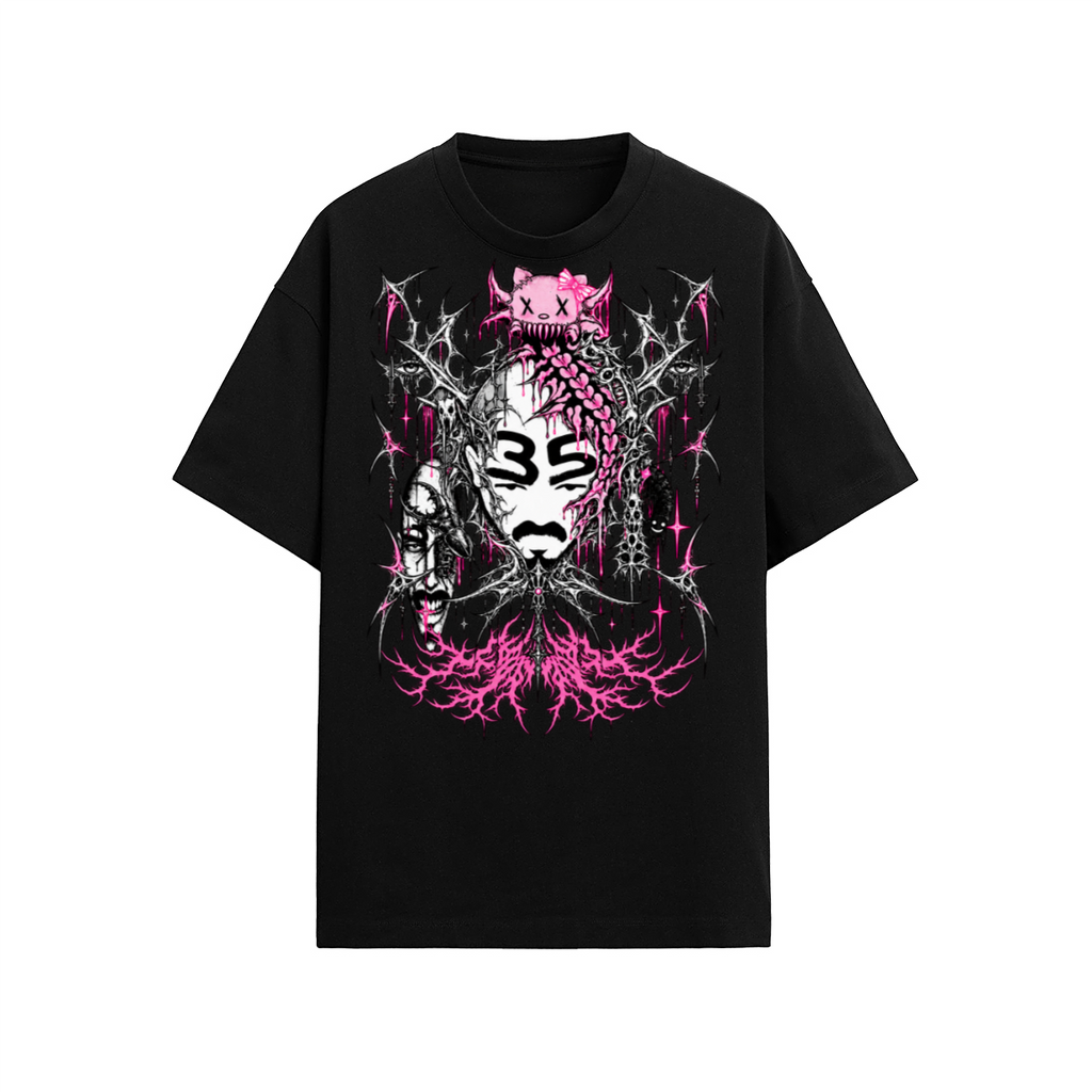 Camiseta Adritykitty negra manga corta
