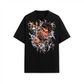 Camiseta Adrity poseído con cigarros negra manga corta