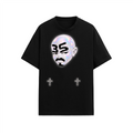 Camiseta Adrity Cabezón negra manga corta