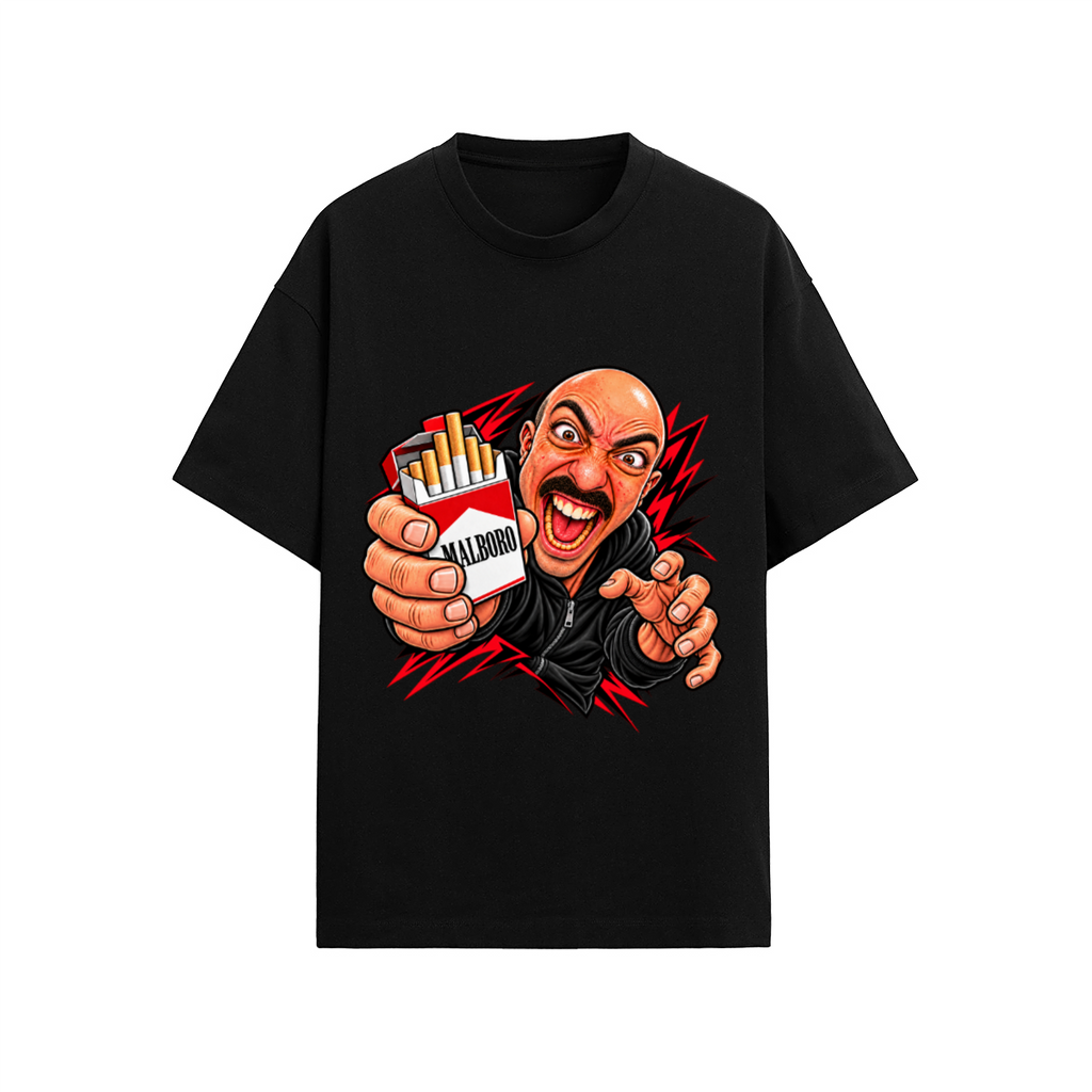 Camiseta Adrity Tabaco negra manga corta