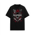 Camiseta Adrity Religiosa negra manga corta