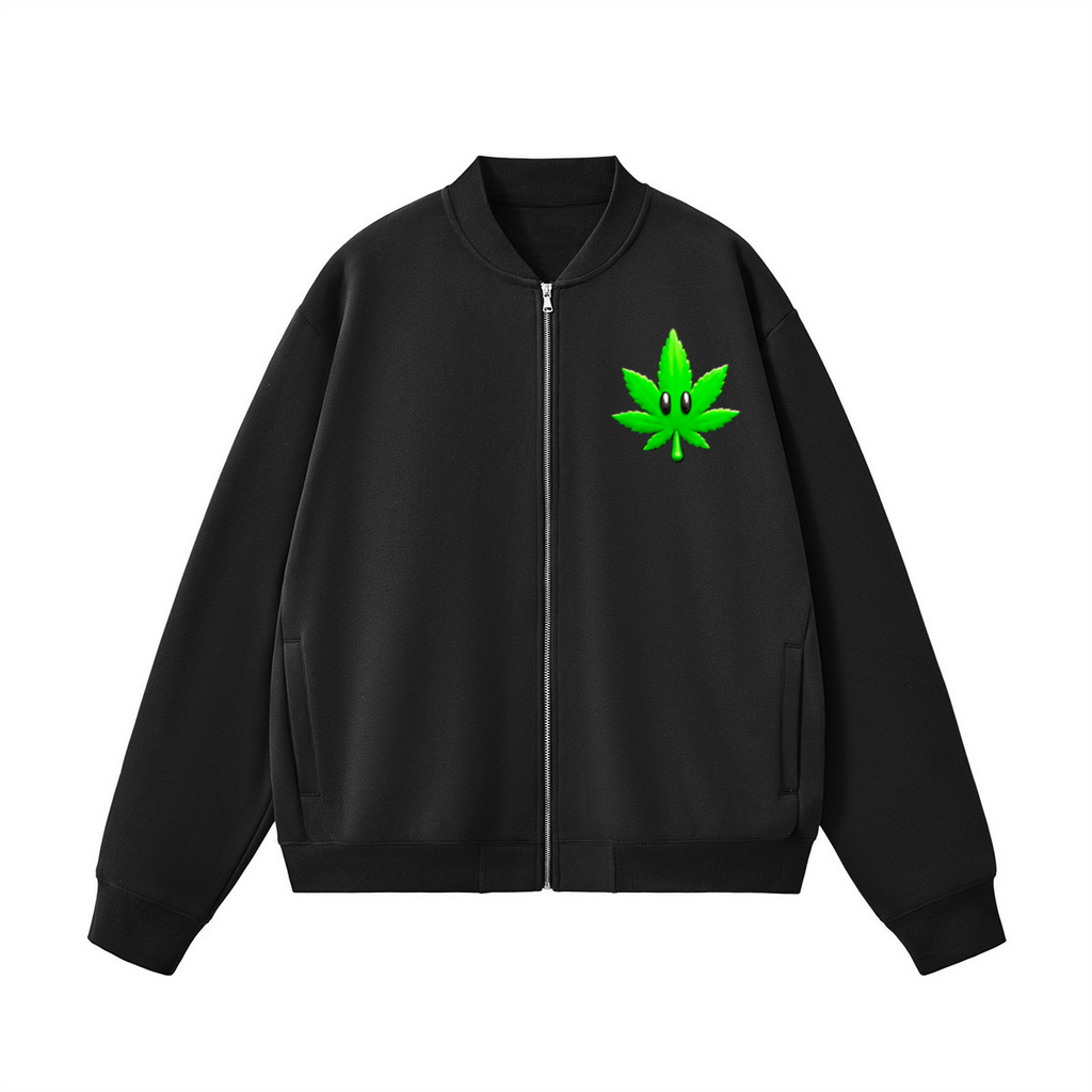 Unisex Heavyweight Fleece Zip-Up Baseball Jacket (360GSM)