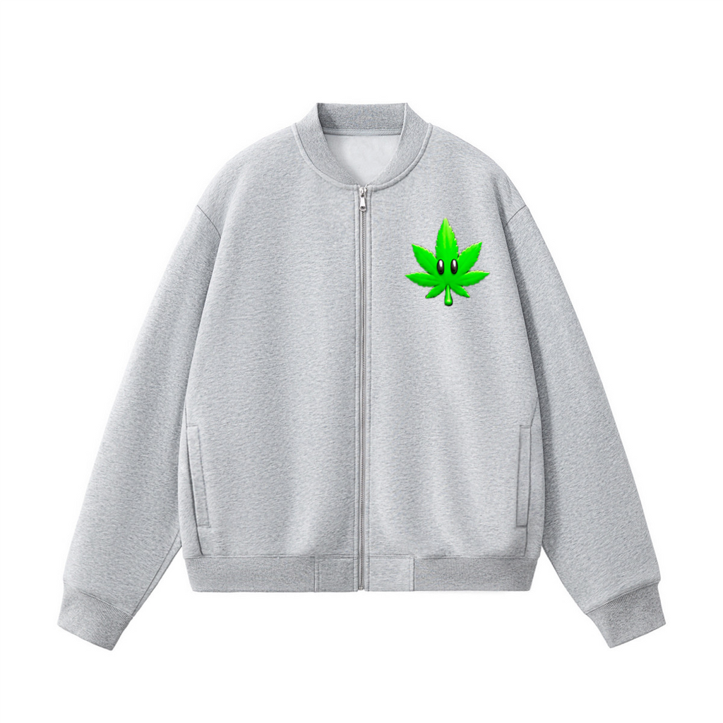 Unisex Heavyweight Fleece Zip-Up Baseball Jacket (360GSM)