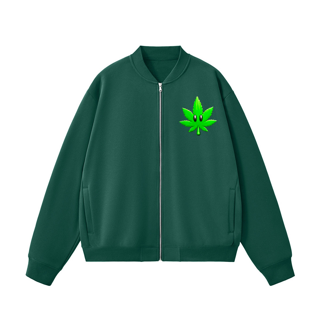 Unisex Heavyweight Fleece Zip-Up Baseball Jacket (360GSM)