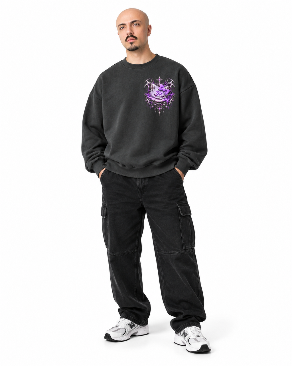 Unisex Oversized Crewneck sweatshirt (460GSM)