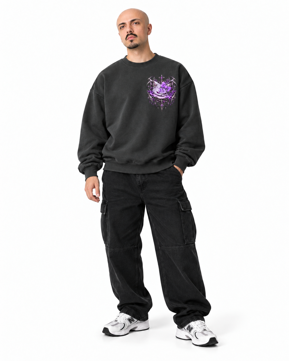 Unisex Oversized Crewneck sweatshirt (460GSM)
